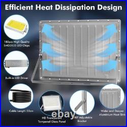 1-10PC LED Floodlight Spot Light Watt Security Flood Lights Outdoor Garden Lamp