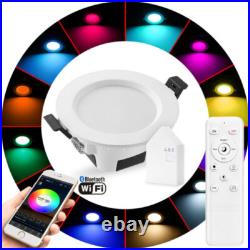 1-20X WIFI/Bluetooth Downlight RGBWC LED Dimmable Recessed Ceiling Lights Spots