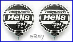1 Pair of HELLA Rallye 3000 Spot light/lamp with Pattern Lens including Covers
