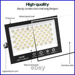 200W LED Floodlight Spot Light Security Flood Lights Outdoor Garden Lamp IP66