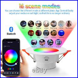 20X Tuya LED Downlight Bluetooth 10W Smart Ceiling Light Dimmable RGB Lamp APP
