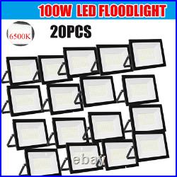 20pcs 100W LED Floodlight Spot Light Security Flood Light IP66 Garden Wall Lamp
