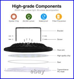 20x 200W UFO LED Hall Lighting Ceiling Spotlight Workshop Light Industrial Lamp