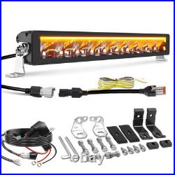 21 Led Light Bar Spot Light Spot Lamp Driving Beam With Amber White Drl 4x4 22