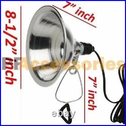 24 Pcs Heavy Duty 8-1/2 Aluminum Reflector Shade Clamp on Work Light Lamp ETL