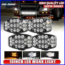 24v Jumbo Oval Spot & sidelight light/lamp Kelsa/BAR/Scania/Volvo/MAN White DRL