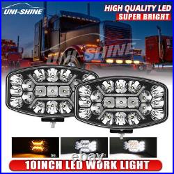 24v Jumbo Oval Spot & sidelight light/lamp Kelsa/BAR/Scania/Volvo/MAN White DRL