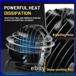 2PCS 5Inch Round LED Work Lights Spotlight Driving Lamp Offroad Truck ATV UTV
