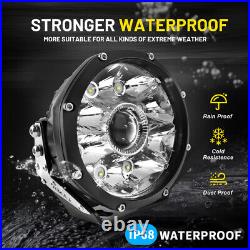 2PCS 5Inch Round LED Work Lights Spotlight Driving Lamp Offroad Truck ATV UTV