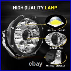 2PCS 5Inch Round LED Work Lights Spotlight Driving Lamp Offroad Truck ATV UTV