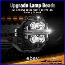 2PCS 5inch Round LED Driving Light 178W Spot Flood Light Driving Lamp Offroad