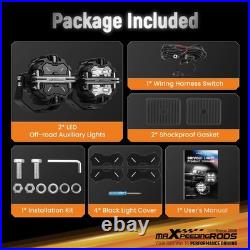 2PCS 5inch Round LED Driving Light 178W Spot Flood Light Driving Lamp Offroad