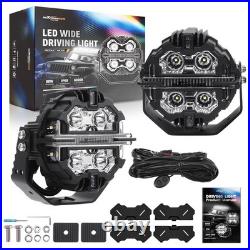 2PCS 5inch Round LED Driving Light 178W Spot Flood Light Driving Lamp Offroad