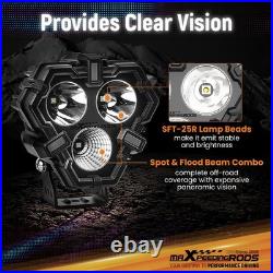 2Pcs LED Work Light Bar flood spot Lights Driving Lamp for Offroad Car Truck SUV