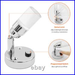 2X 12V LED Spot Reading Lights Caravan Camper Bedside Table Wall Lamp Dual Color