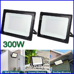 2X 300W LED Floodlight Spot Light Security Flood Lights Outdoor Garden Lamp IP66