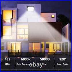 2X 500W LED Floodlight Spot Light Security Flood Lights Outdoor Garden Wall Lamp