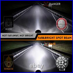 2X Fit Scania Volvo DAF MAN Truck 24V 9 Round Full Led Spot Fog DRL Light Lamp