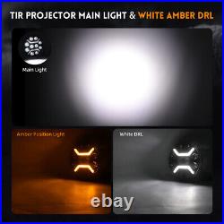 2X Fit Scania Volvo DAF MAN Truck 24V 9 Round Full Led Spot Fog DRL Light Lamp