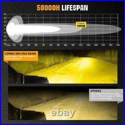 2×3 Laser LED Driving Work Light Amber Spot Flood Pods OffRoad Truck FOG Lamp