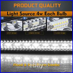 2× 7 LED Spot Lamp + 52 Work Light Bar Grill For LAND ROVER DEFENDER 90 110 30
