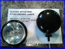 2 BMW Mini Black Spot Lights Driving Lamps WITH COVERS! Full Kit 2006 onwards