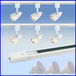2 Metre 2M Track 6 GU10 Light Kit Lamp Spotlight Rail Ceiling Lighting Downlight