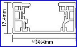 2 Metre 2M Track 6 GU10 Light Kit Lamp Spotlight Rail Ceiling Lighting Downlight