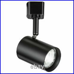 2 Metre 6 Way Black Single Circuit Track Bar GU10 Ceiling Adjustable Spotlight