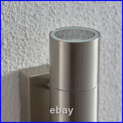 2 PACK IP44 Outdoor Accent Light & PIR GU10 Stainless Steel Up & Down Wall Lamp