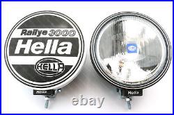 2 Pair of HELLA Rallye 3000 Spot light/lamp with Pattern Lens including Covers