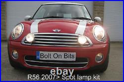 2 S/S Spot Lamp/light Kit R56 Mk2 Mini Cooper S, One, Petrol 2007 2008 2009 2010