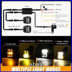 2x 3 LED Spot Light Auxiliary Motorcycle Headlights Driving High Low Fog Lamp 2x 3 LED Spot Light Auxiliary Motorcycle Headlights Driving High Low Fog Lamp