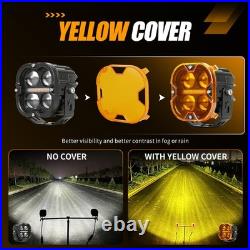 2x 3 LED Spot Light Auxiliary Motorcycle Headlights Driving High Low Fog Lamp