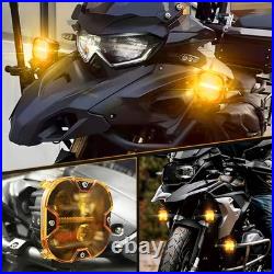 2x 3 LED Spot Light Auxiliary Motorcycle Headlights Driving High Low Fog Lamp