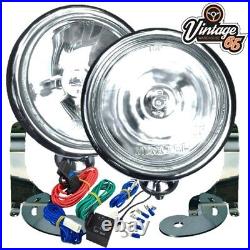 2x 5 STAINLESS STEEL FOR BMW MINI MK1 SPOTLIGHTS SPOTLAMPS KIT WITH BRACKETS