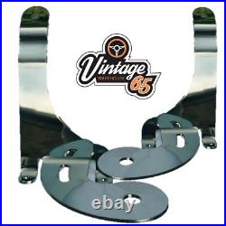 2x 5 STAINLESS STEEL FOR BMW MINI MK1 SPOTLIGHTS SPOTLAMPS KIT WITH BRACKETS