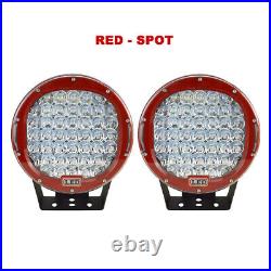 2x 9inch LED Driving Light Bar 225W 294W Spot 12v Work Lamp Offroad SUV 4x4 ATV