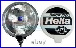 2x HELLA RALLYE 1000 7 186mm CLEAR LENS DRIVING LIGHTS SPOT LIGHTS SPOT LAMPS