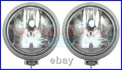 2x HELLA RALLYE 3000 9 SILVER DRIVING LIGHTS SPOT LIGHTS SPOTS LAMP +SIDE LIGHT