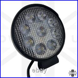 2x Hella Round 4 Work Spot Light Lamp LED Pair 2pc R1500