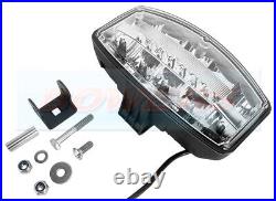 2x Rectangular Oval LED Driving Spot Lights Lamps White / Amber DRL light Jumbo