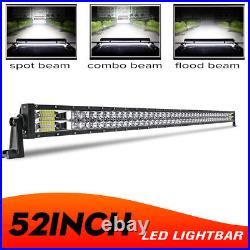 3000W 52Inch Dual Row LED Light Bar Flood Spot Car Offroad Driving Lamp 50/54