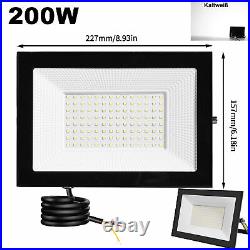 30-200W LED Floodlight Spot Light Watt Security Flood Light Outdoor Garden Lamps