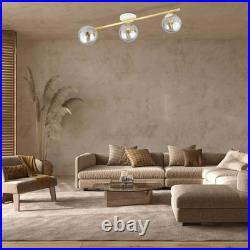 3-light Grey & Gold Ceiling Spotlight Lamp Office Home E14