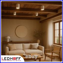 3x LED Surface Mount Ceiling Spot Light GU10 White Tube Lamp Fixture