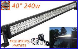 40 Super Bright 240W LED Light Bar High Intensity Spot Lamp LANDROVER DEFENDER