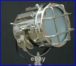 40 hgh Nautical Floor Lamp Searchlight Ship Spot Light Tripod Stand