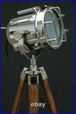 40 hgh Nautical Floor Lamp Searchlight Ship Spot Light Tripod Stand
