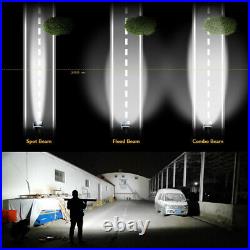 42 Curved 3000W Led Light Bar 3-Rows Spot Flood Combo Offroad Driving Lamp Wire